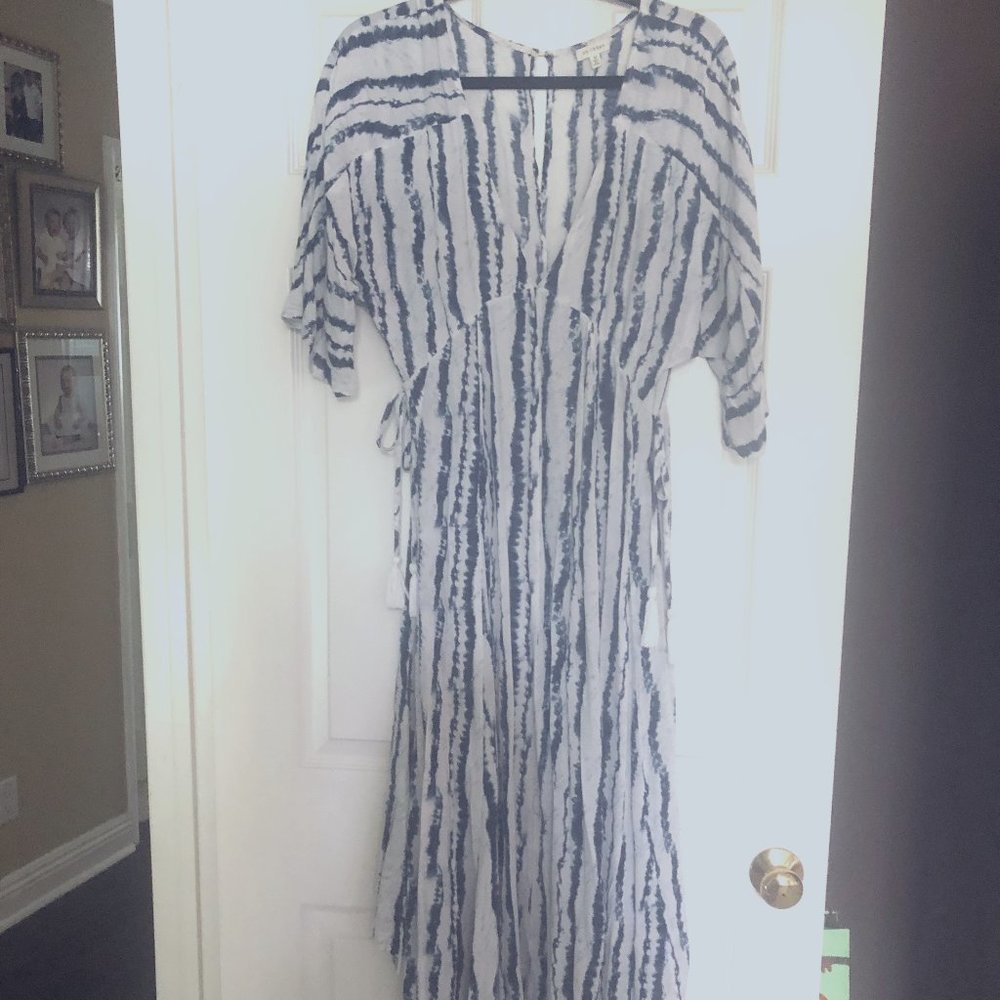 Blue & White Dress